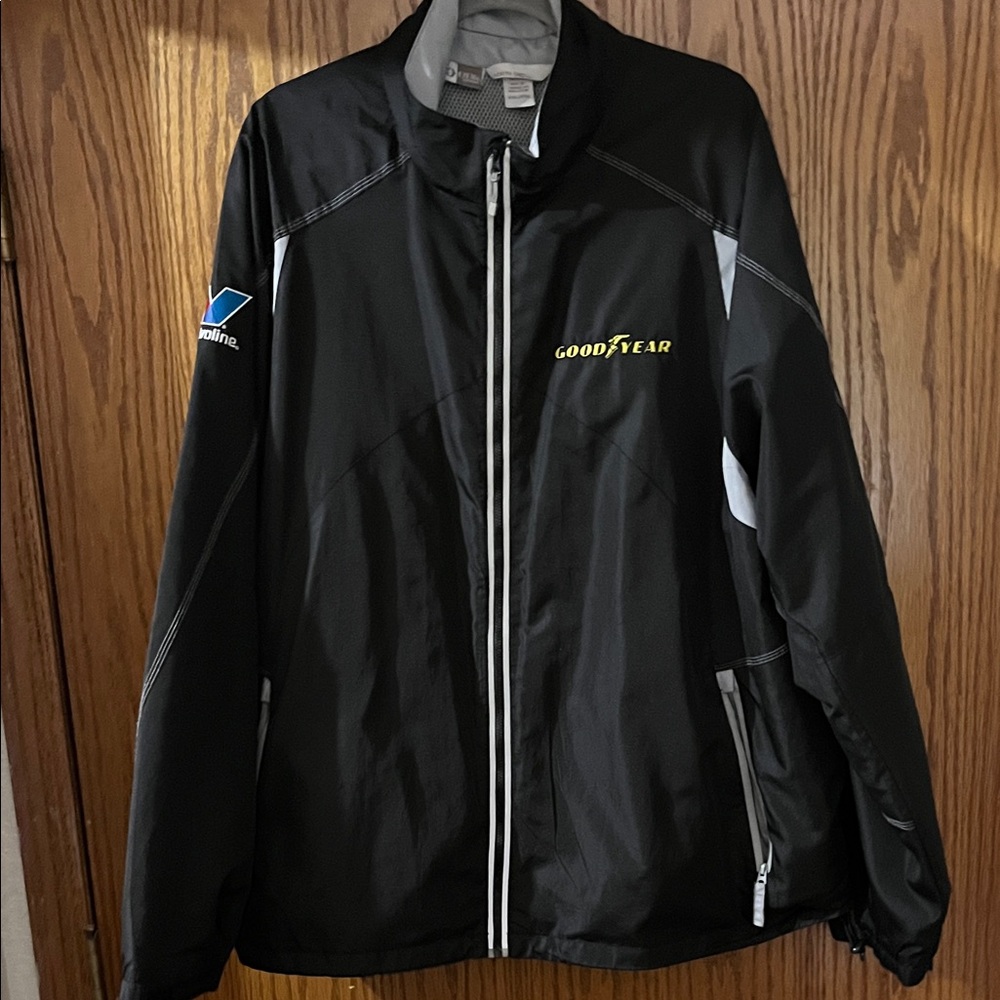 Goodyear Valvoline Black Windbreaker Jacket for Men xxl